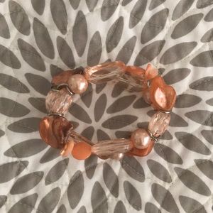 Chunky Creamsicle Stretch Bracelet